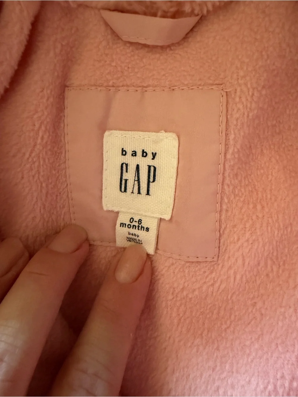 GAP Baby Soft Pink Fleece Jacket